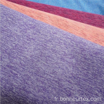 Tissu à tricoter à séchage rapide à transfert d&#39;humidité en polyester